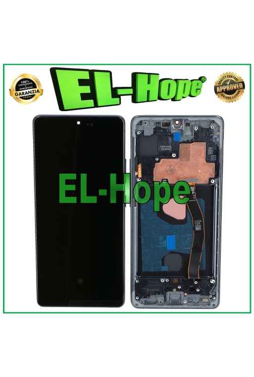 OLED-LCD-DISPLAY + RAHMEN FÜR SAMSUNG GALAXY S10 LITE SM-G770 TOUCH SCHWARZES GLAS